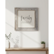 Whitewashed wooden rustic wall art sign by Brayden and Brooks, featuring 