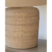 Large Lows Rattan Table Lamp with woven rattan design and sturdy base, perfect for ambient lighting in living spaces.
