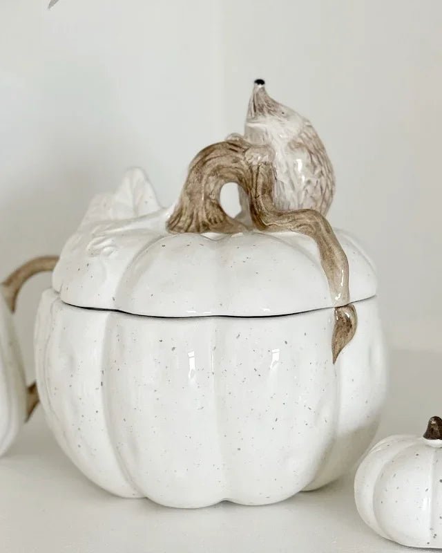 Hedgehug - Pumpkin And Hedgehog Storage Jar - Seasonal Decor - AutumnSeasonal Decor - Autumn - Lulu Loves Home