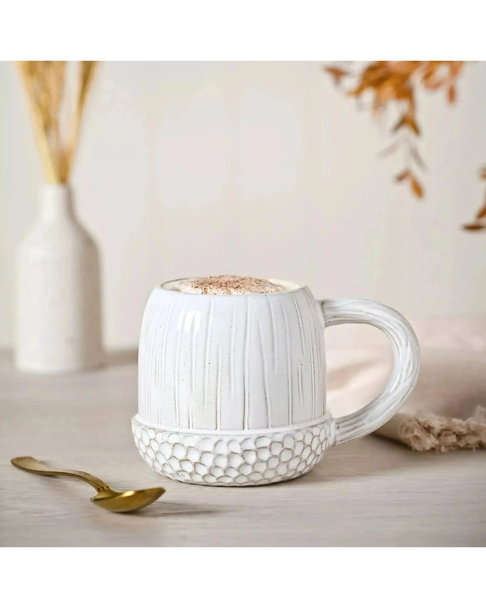 White Ceramic Acorn Mug - Seasonal Decor - AutumnSeasonal Decor - Autumn - Lulu Loves Home