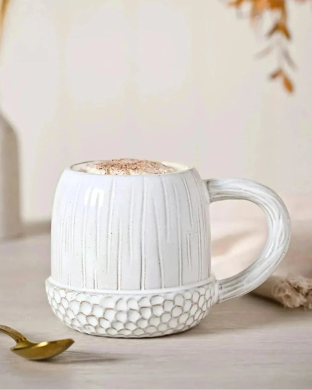 White Ceramic Acorn Mug - Seasonal Decor - AutumnSeasonal Decor - Autumn - Lulu Loves Home