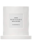 Widdop & Co Midnight Candle by The Aromatherapy Co. featuring Moon Lake Musk scent, with a sleek candle design and soft glow.