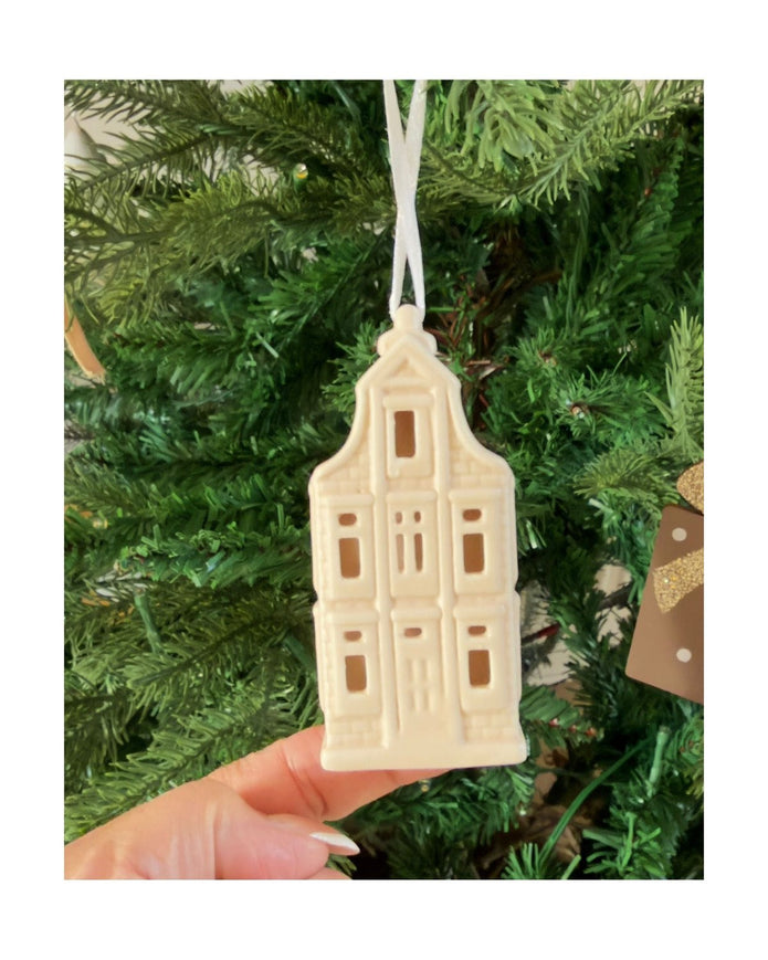 Matte Hanging Dutch House Ornaments