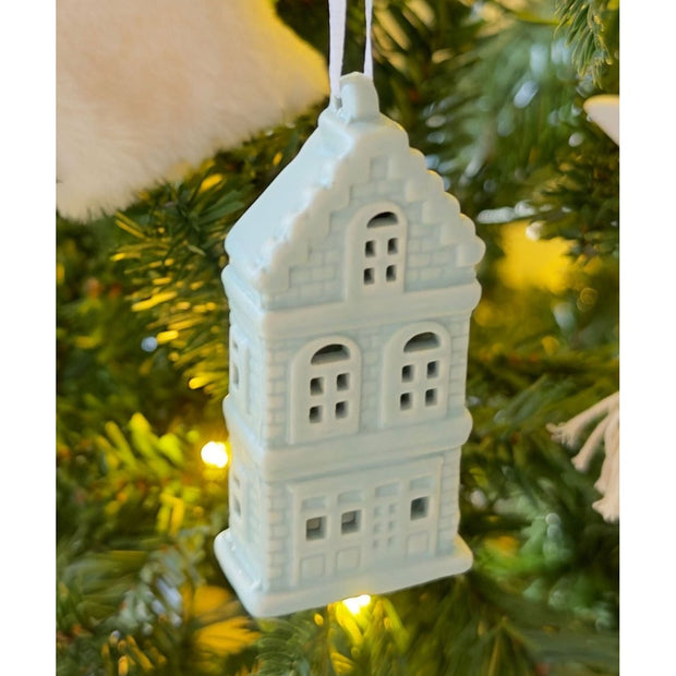 Matte Hanging Dutch House Ornaments