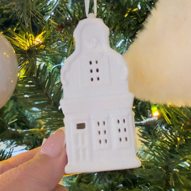 Matte Hanging Dutch House Ornaments