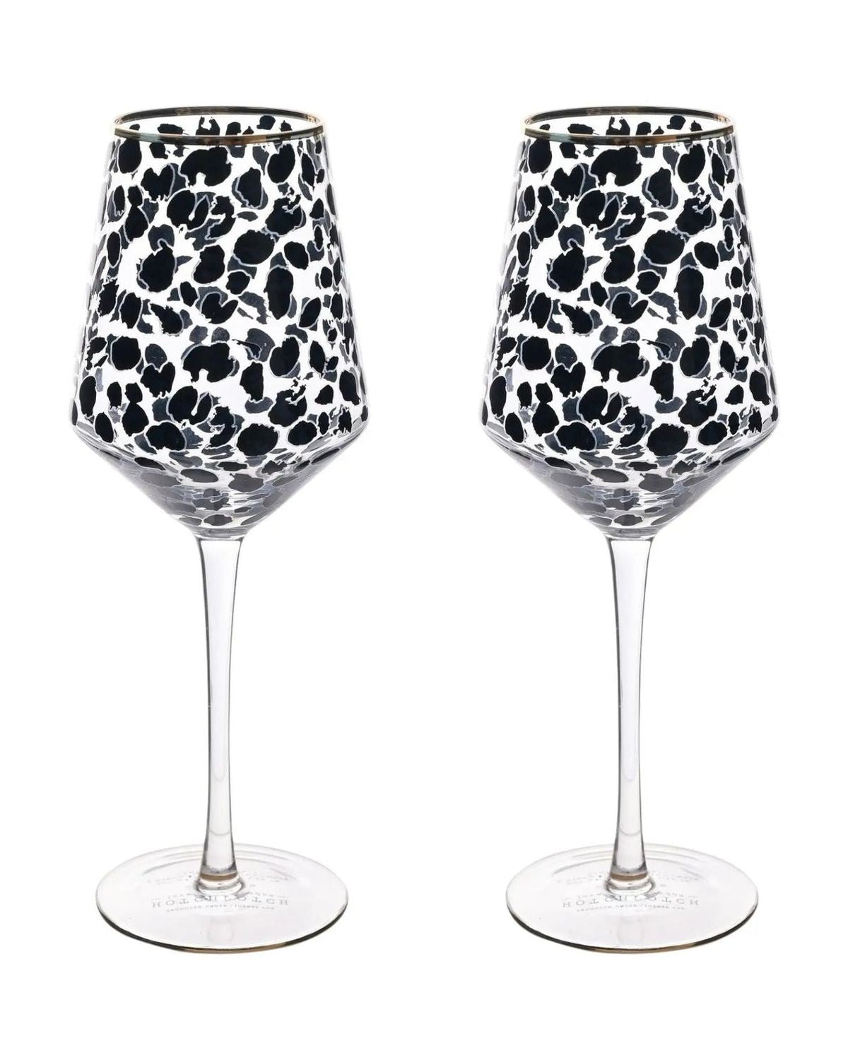 Frida Leopard Print Wine Glasses - Home DecorHome Decor - Lulu Loves Home