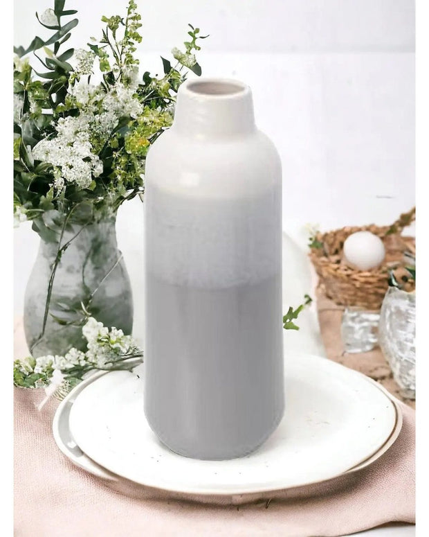 Grey Ceramic Reactive Glaze Vase - Home DecorHome Decor - Lulu Loves Home