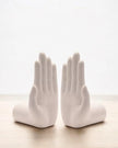 Natural Cream Ceramic Hands Bookends - Home DecorHome Decor - Lulu Loves Home