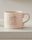 Beige Moments mug by Widdop & Co featuring the quote 