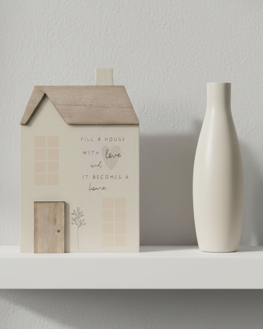 Beige Moments Wooden House from Widdop & Co, kitchen and dining decorative piece with a charming, rustic design.