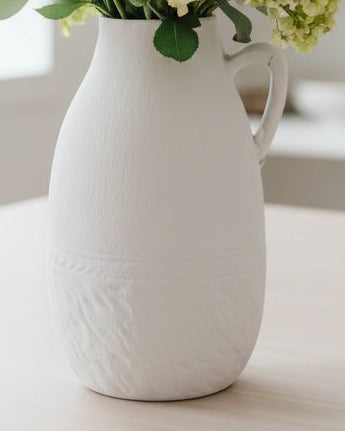 Neutral White Textured Rustic Small Jug