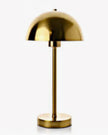 Gold Dome Lamp by Widdop & Co features a sleek, rounded design with a gold finish, ideal for modern interior lighting.