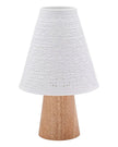Ceramic mushroom lamp from Widdop & Co with soft lighting, featuring a whimsical design and a smooth, glazed surface.