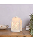 White Ceramic Loire Floral House Lamp - LightingLighting - Lulu Loves Home