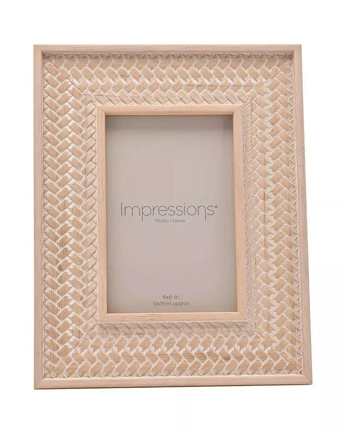 Rattan Weave Effect Frame - Photo FramesPhoto Frames - Lulu Loves Home