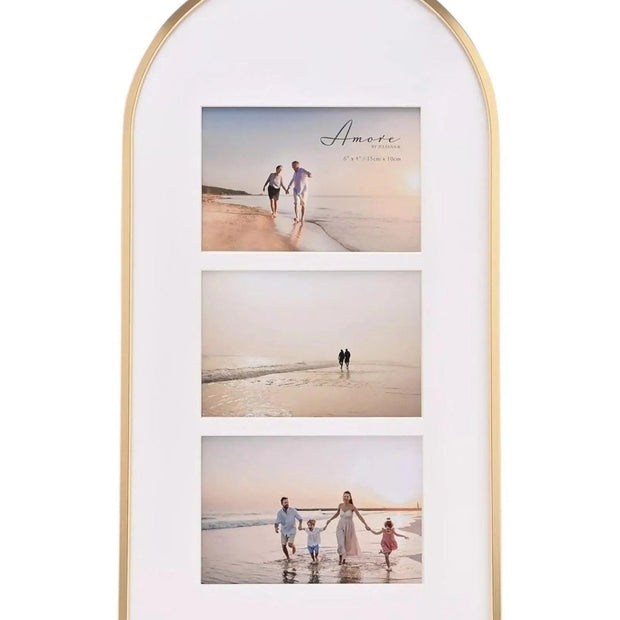 Arched Top Gold And White Photo Frame - Photo FramesPhoto Frames - Lulu Loves Home