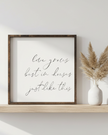 Large white framed home décor sign by Williamraedesigns with the quote 
