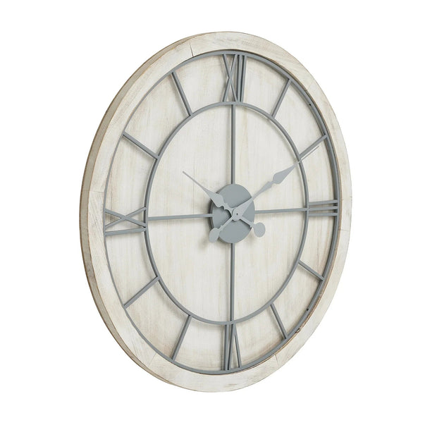 Williston White Large Wall Clock - ClocksClocks - Lulu Loves Home