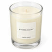Heaven Scent Winter Scent Medium Candle, close-up of cream wax and the unlit wick