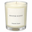 Small Winter Scent candle by Heaven Scent Incense Ltd with a cozy winter-themed label, perfect for creating a warm ambiance.