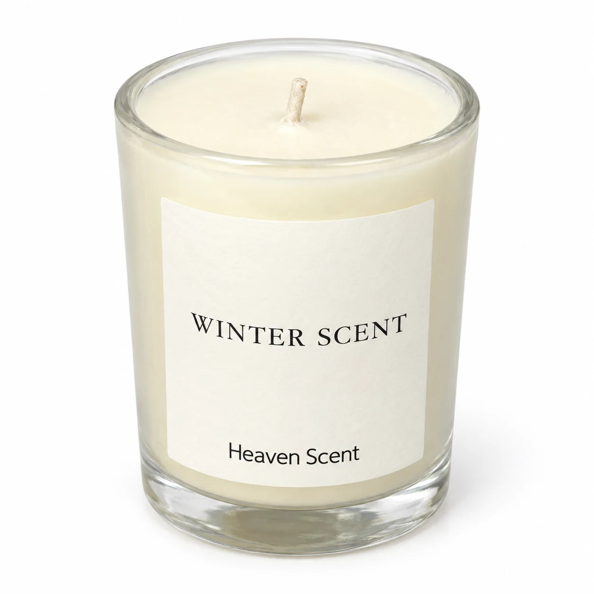 Small Winter Scent candle from Heaven Scent Incense Ltd, featuring a cozy winter-themed wax design.