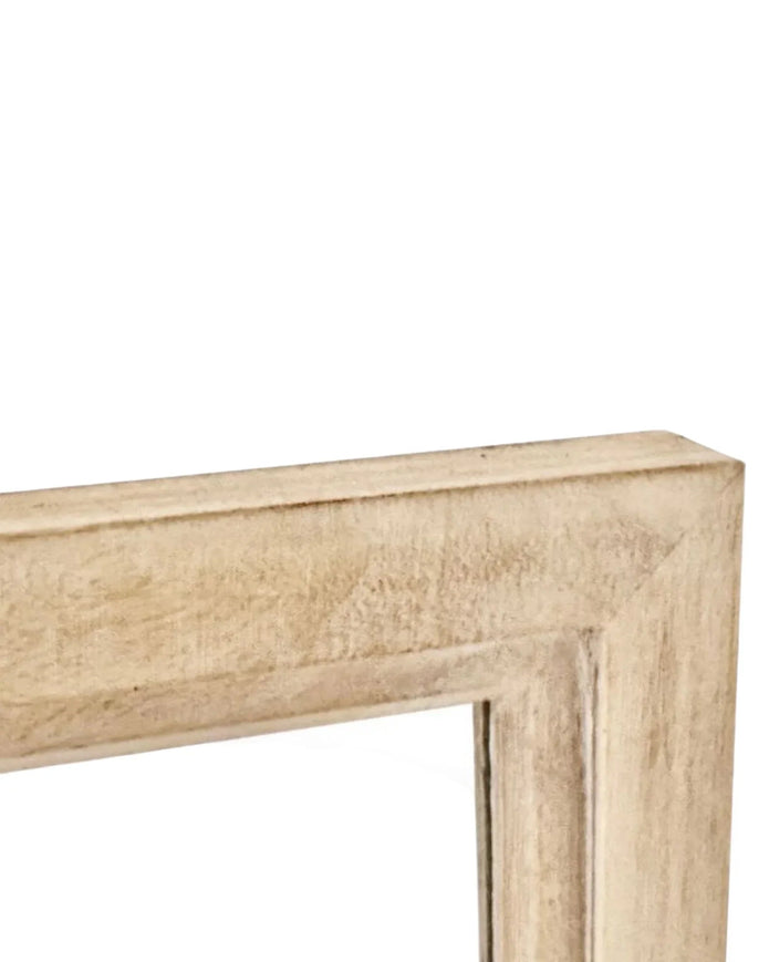 Wooden Courtney Paned Mirror - Lulu Loves Home