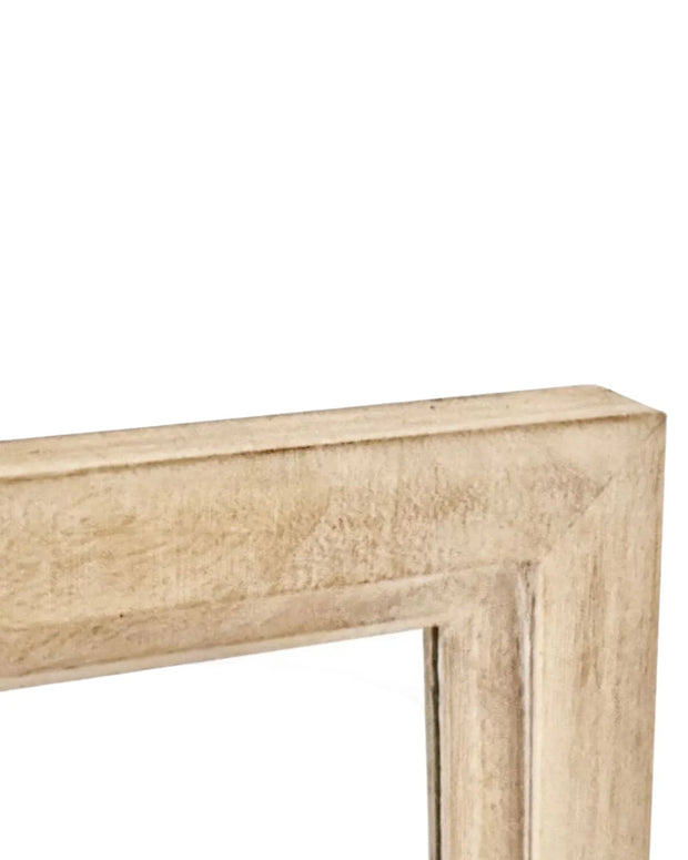 Wooden Courtney Paned Mirror - Lulu Loves Home