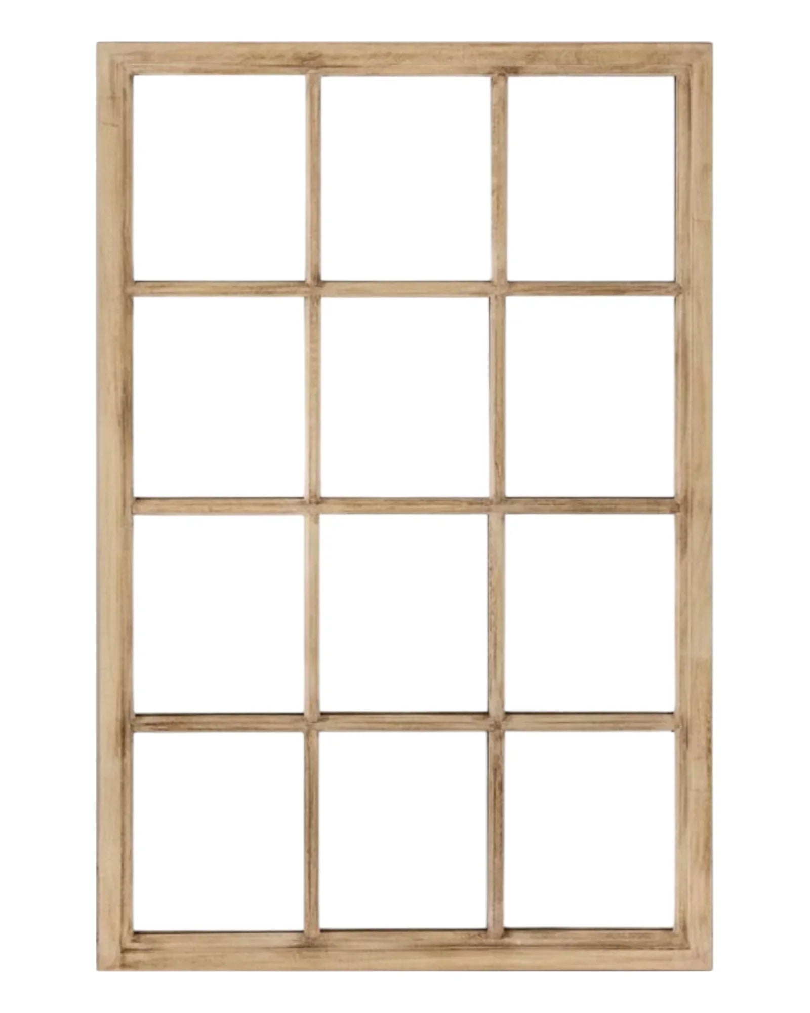 Wooden Courtney Paned Mirror - Lulu Loves Home