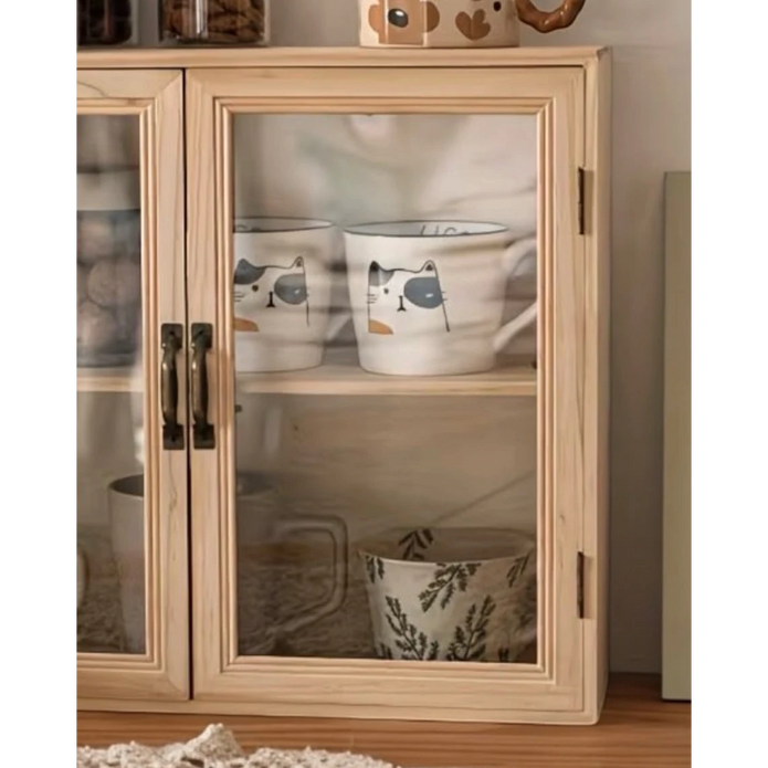 Starlight Express wooden cupboard display shelf unit for kitchen and dining, showcasing storage and organization space.