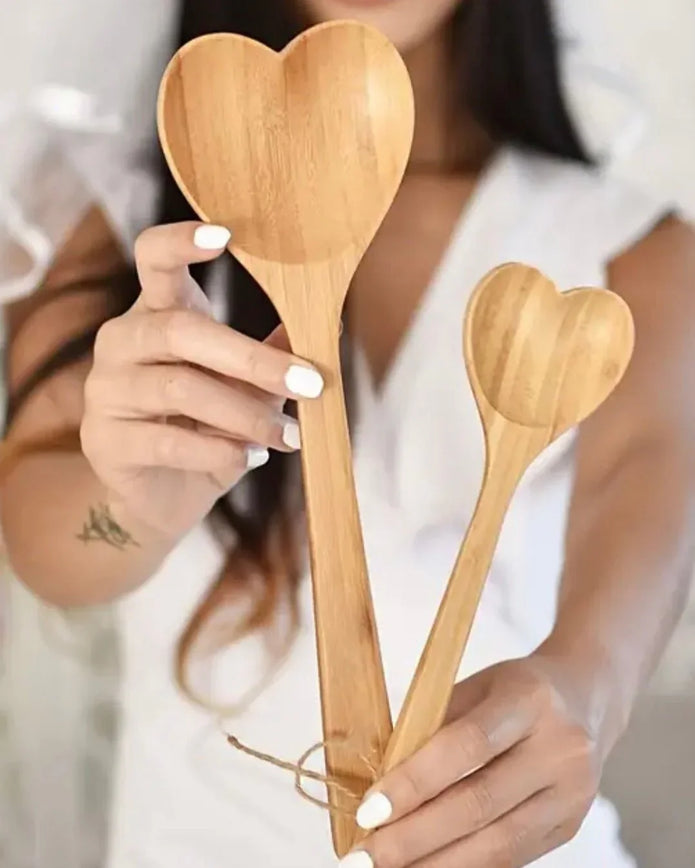 Wooden Heart Spoon - Kitchen & DiningKitchen & Dining - Lulu Loves Home