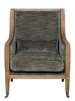 Wooden Olive Green Albury Armchair - Furniture And MirrorsFurniture And Mirrors - Lulu Loves Home
