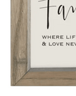Wooden Rustic Small Framed Sign - Family Where Life - Posters, Prints, & Visual ArtworkPosters, Prints, & Visual Artwork - Lulu Loves Home
