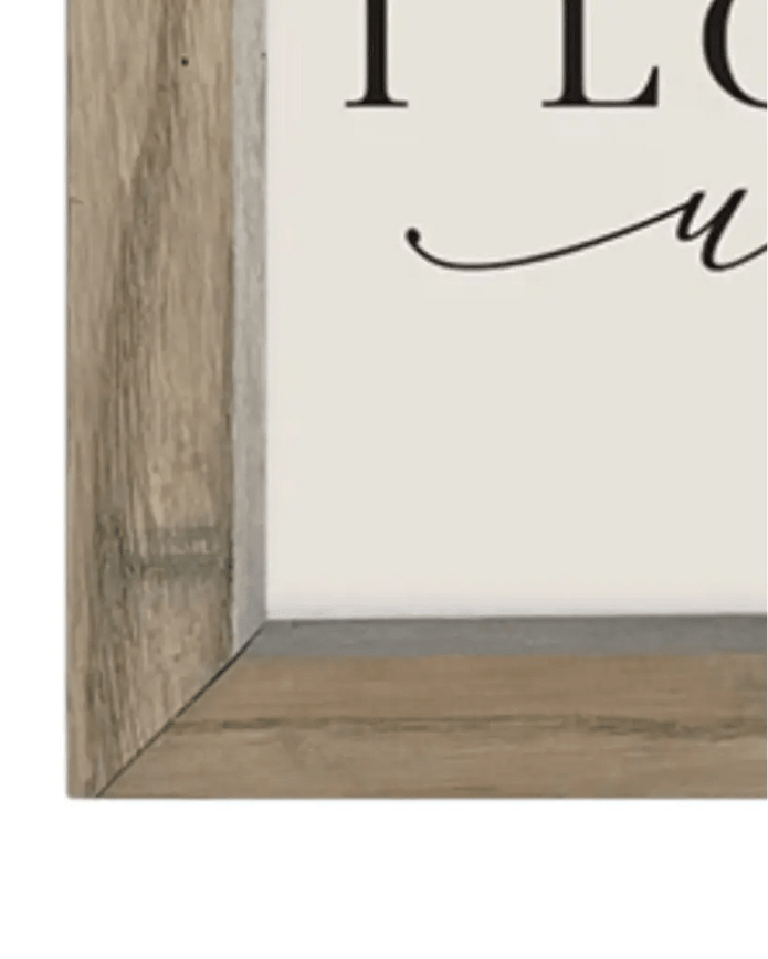 Wooden Rustic Small Framed Sign - I Love Us - Posters, Prints, & Visual ArtworkPosters, Prints, & Visual Artwork - Lulu Loves Home