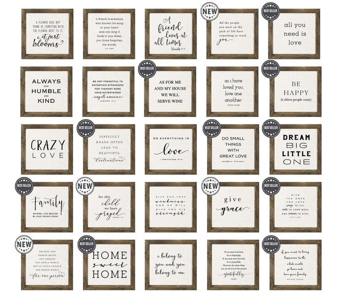 Wooden Rustic Small Framed Sign - Stay Awhile - Posters, Prints, & Visual ArtworkPosters, Prints, & Visual Artwork - Lulu Loves Home