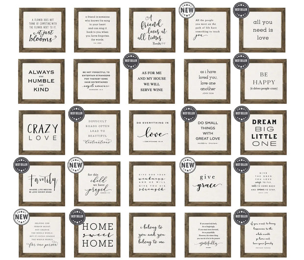 Wooden Rustic Small Framed Sign - Stay Awhile - Posters, Prints, & Visual ArtworkPosters, Prints, & Visual Artwork - Lulu Loves Home