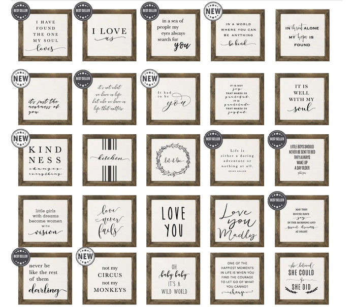 Wooden Rustic Small Framed Sign - Stay Awhile - Posters, Prints, & Visual ArtworkPosters, Prints, & Visual Artwork - Lulu Loves Home