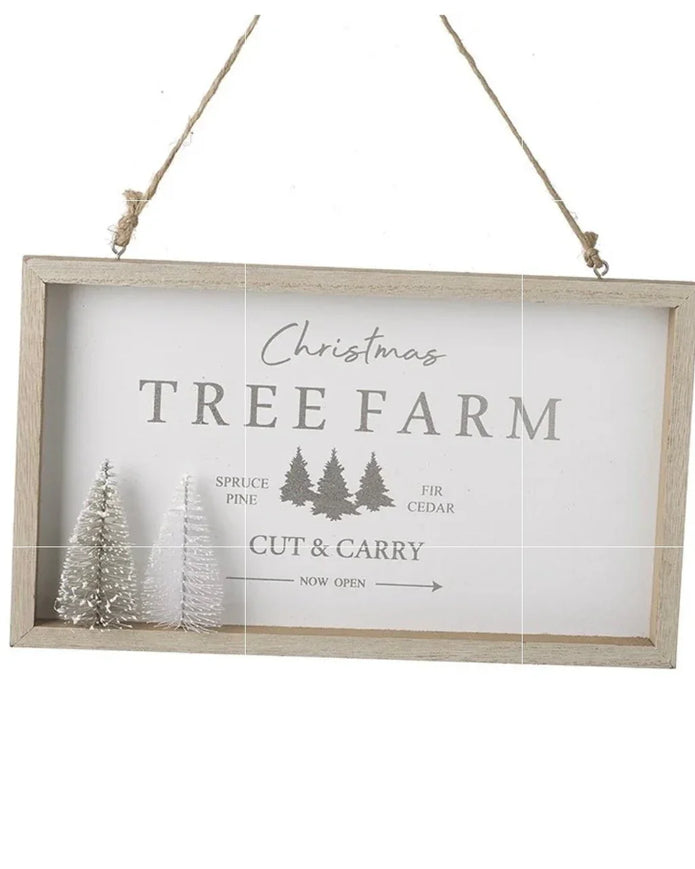 Wooden Sign - Christmas Tree Farm - Seasonal Decor - ChristmasSeasonal Decor - Christmas - Lulu Loves Home