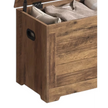Starlight Express wooden storage trunk with lid, sturdy furniture piece ideal for living room or bedroom organization