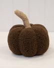 Chocolate Brown Boucle Fabric Pumpkin