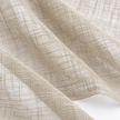 Yard natural beige sheer voile curtain panel close-up of softly draped fabric layers