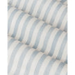 Ocean blue striped blackout eyelet curtains by Riva Home, soft furnishings with eyelet top design for stylish window coverage.
