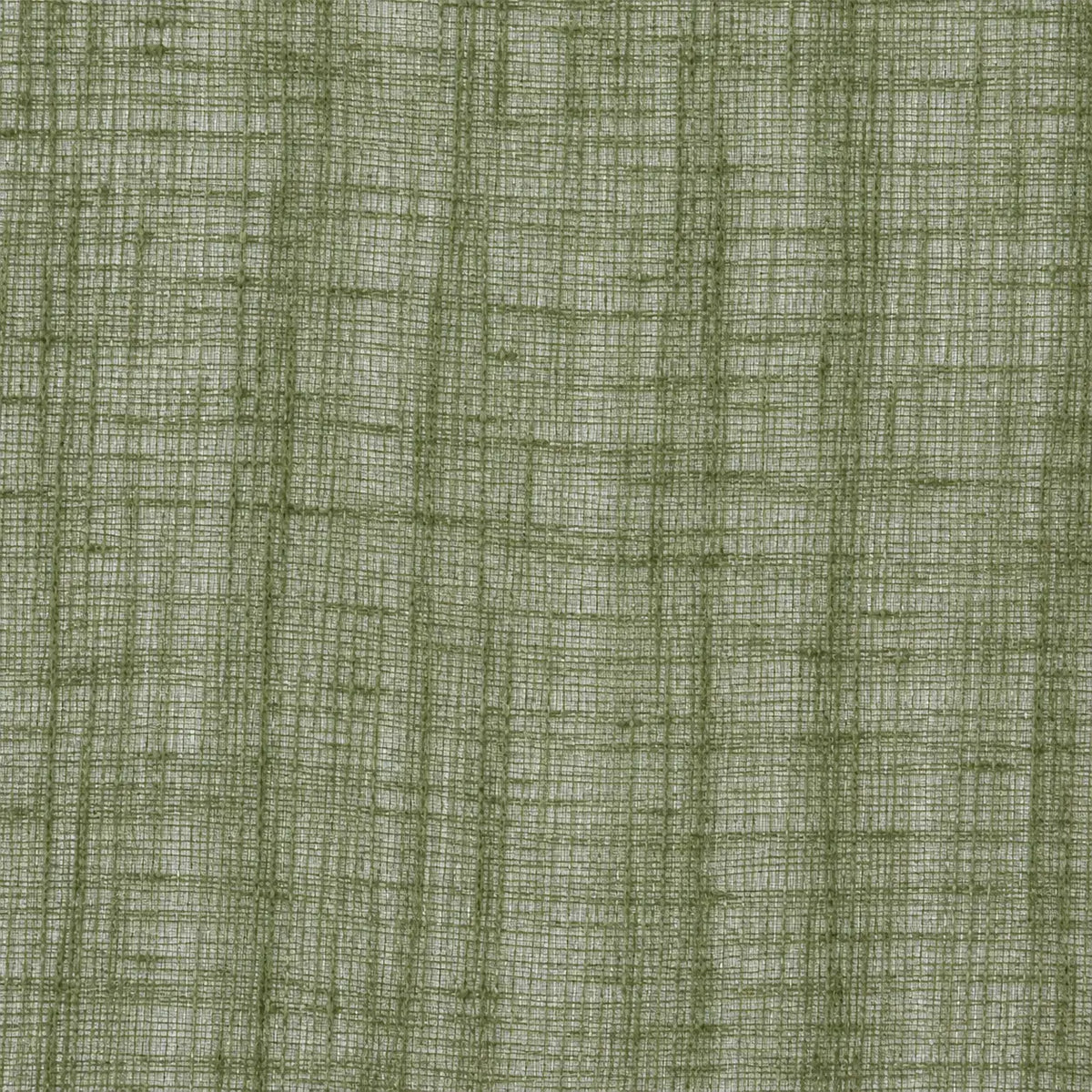 Olive green woven sheer voile curtain panel from Riva Home showing soft, lightweight fabric with woven texture detail.