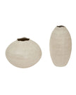 Zaffera Ivory Tall Textured Vase - VasesVases - Lulu Loves Home