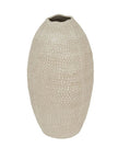 Zaffera Ivory Tall Textured Vase - VasesVases - Lulu Loves Home