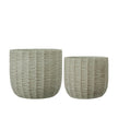 Ziatra Ribbed Sage Green Planter Pot - Home DecorHome Decor - Lulu Loves Home