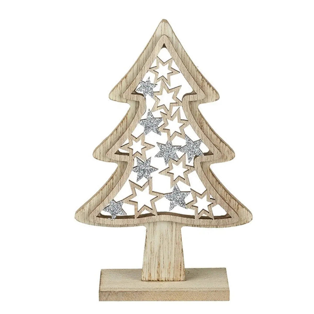 Small Wooden Star Tree Decor, alternate product detail