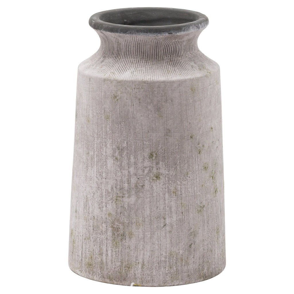 Bloomville Urn Stone Concrete Vase - Lulu Loves Home - Vases