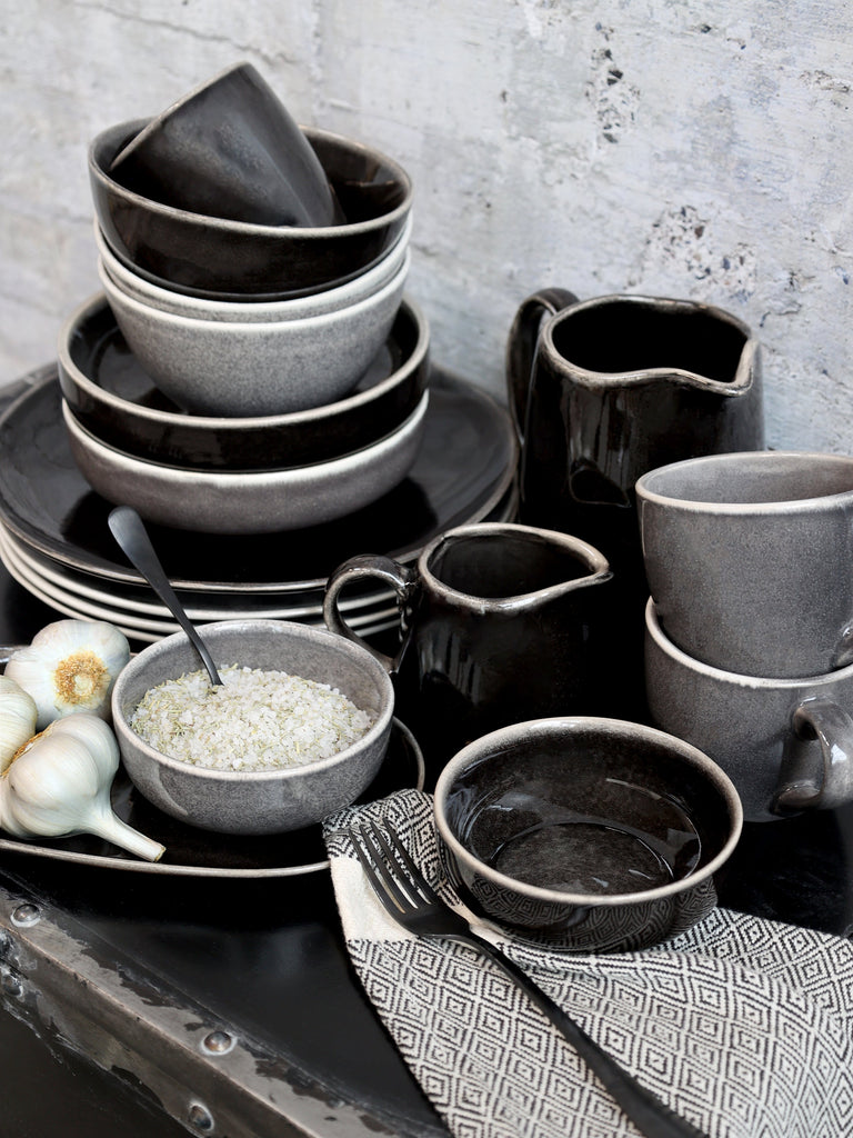 Calais Ceramic Kitchen Jug - Black - Lulu Loves Home - Kitchen & Dining