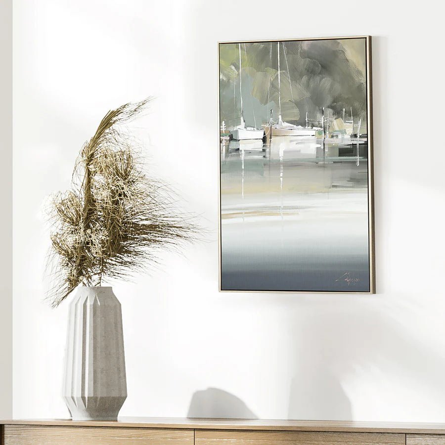 Canvas Framed Print - Peaceful Mooring - Lulu Loves Home - Posters, Prints, & Visual Artwork