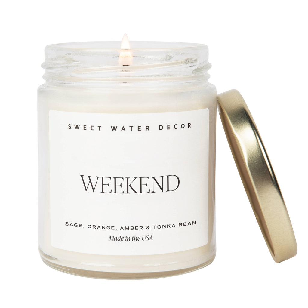 Clear Glass Candle - Weekend - Lulu Loves Home - 